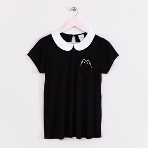 Pusheen Peter Pan Collar Pocket Tee